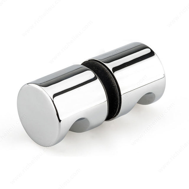 Riveo 8710R3230195 Round Knob with Notch - Back-to-Back Mounting, Brushed Nickel