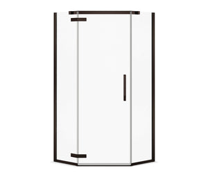 MAAX 136315-900-340-000 Link Neo-angle 38 x 38 x 75 in. 8mm Pivot Shower Door for Corner Installation with Clear glass in Matte Black