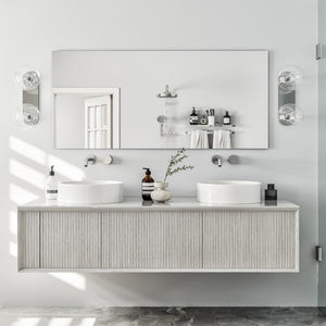 Eviva Sleek 55" x 30" Rectangular Frameless Mirror