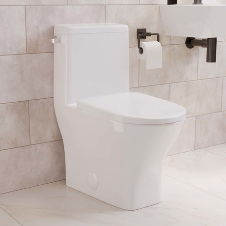 Sublime II One-Piece Round Toilet with Left Side Flush, 10” Rough-In 1.28 gpf