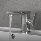 DAX Brass Single Handle Bathroom Faucet, Chrome DAX-9883