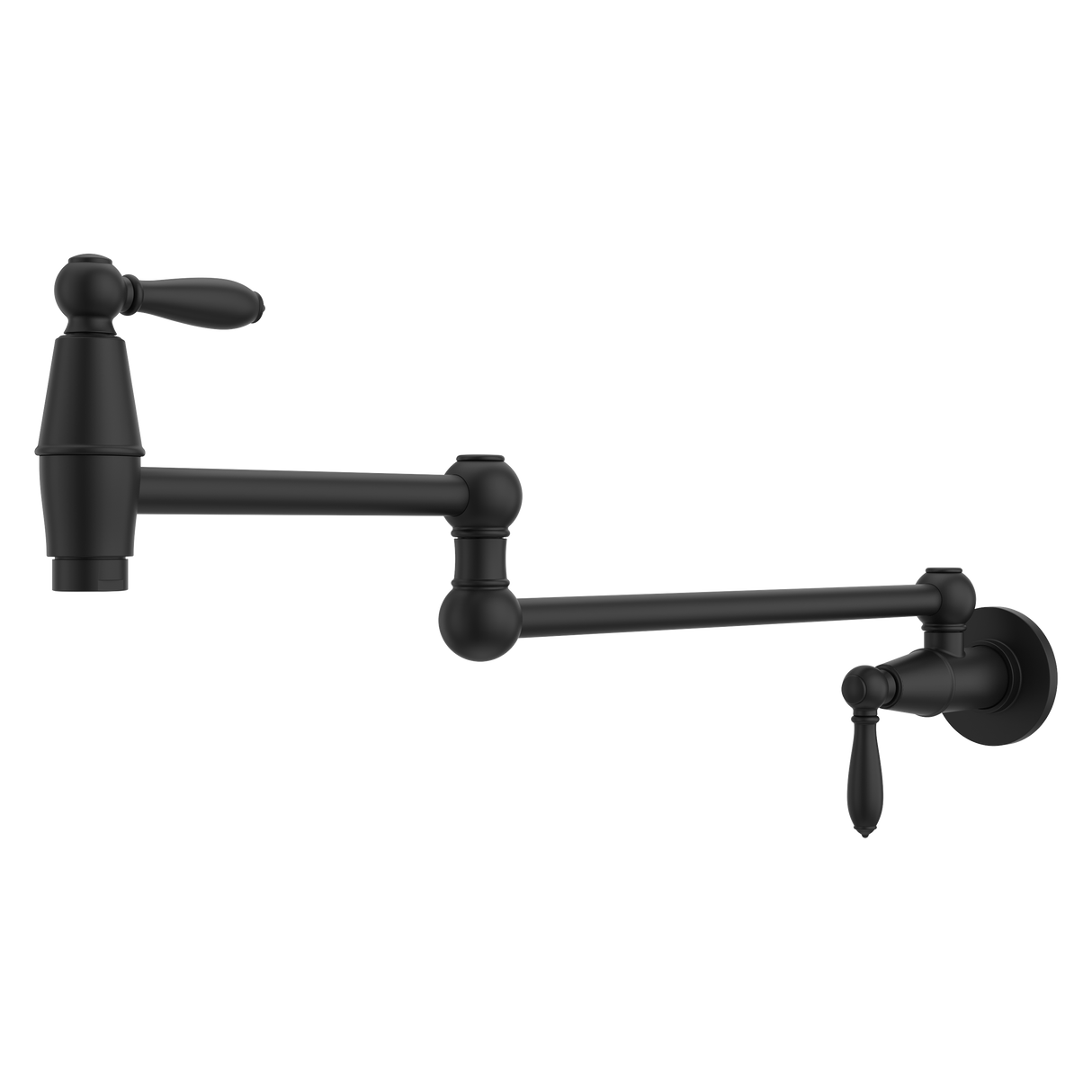 Port Haven 2-Handle Pot Filler Faucet in Spot Defense Matte Black