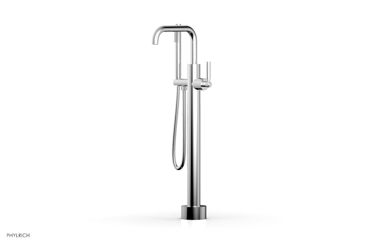 Phylrich D130-45-03-026 BASIC Low Floor Mount Tub Filler - Lever Handle with Hand Shower D130-45-03