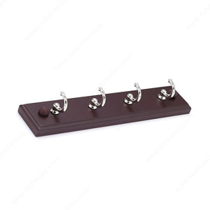Richelieu T35209184 Utility Key Hook - 35, Matte Nickel / Cherry, Cherry