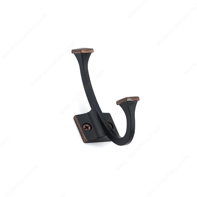 Richelieu RH025200BORB Transitional Metal Hook - 025200, Brushed Oil-Rubbed Bronze