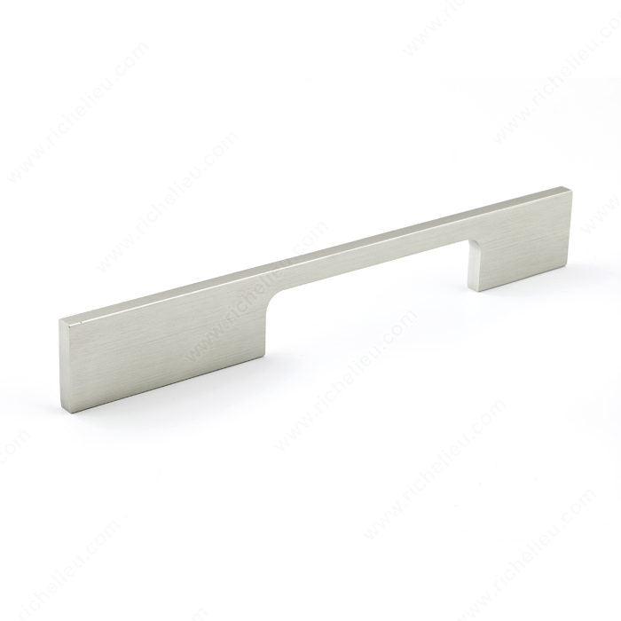 Richelieu BP72064195 Modern Aluminum Pull - 720, Brushed Nickel, 2 17/32 in, 2 29/32 in