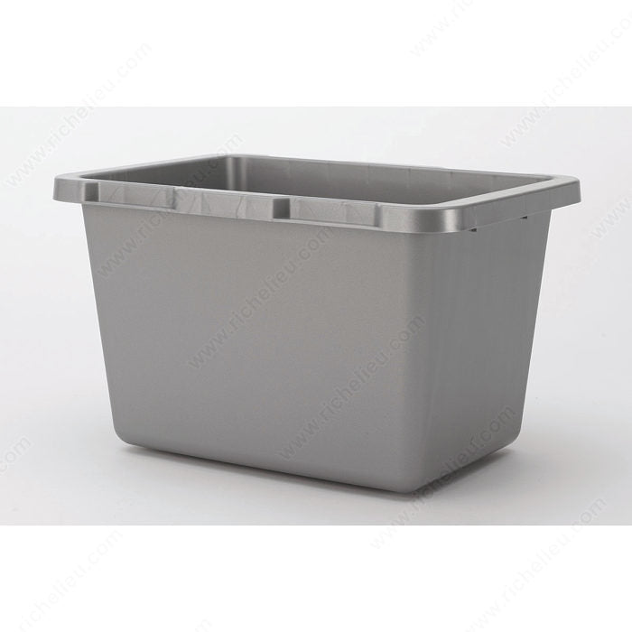 Richelieu RV206 Rev-A-Shelf bins for RAS Bins System, White, 20 qt, 8 3/8 in, 14 1/4 in, 15 in, Polymer