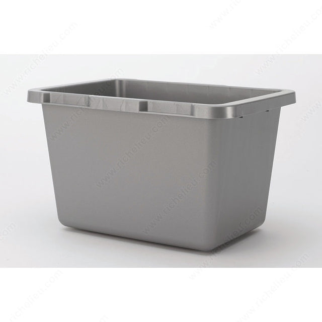 Richelieu RV206 Rev-A-Shelf bins for RAS Bins System, White, 20 qt, 8 3/8 in, 14 1/4 in, 15 in, Polymer