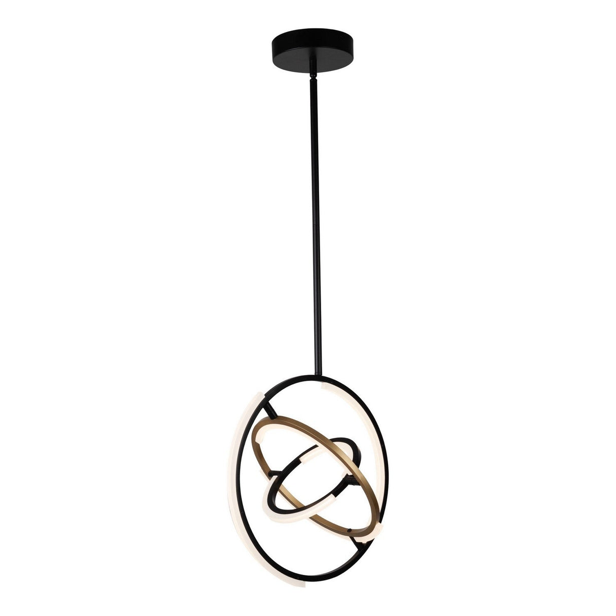 Trilogy Pendant - Black & Brass / 17.00