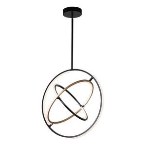 Trilogy Pendant - Black & Brass / 24.00