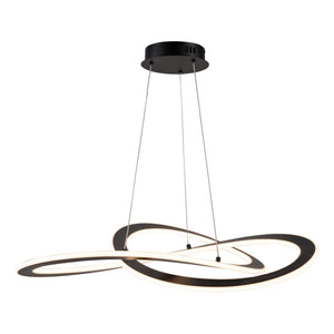 Wave Chandelier - Black / 32.00