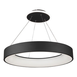 Lazio Round Color-Select Chandelier - Black / 31.50