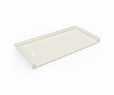 Swanstone SBF-3060LM/RM 30 x 60 Swanstone Alcove Shower Pan with Left Hand Drain in Bone SB03060LM.037