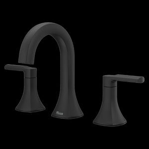 Vaneri 2-Handle 8-20 in.Widespread Bathroom Faucet in Matte Black
