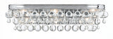 Calypso 6 Light Crystal Teardrop Polished Chrome Bathroom Vanity 133-CH