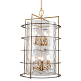 Burford Chandelier - Brass & Black / 34.25