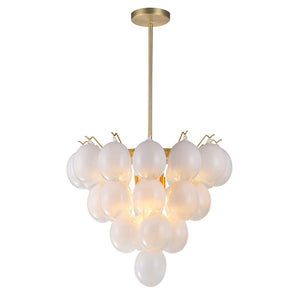 Globo Chandelier - Ombre White / 25.00