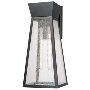 Lucian Outdoor Wall Light - Black / 21.75