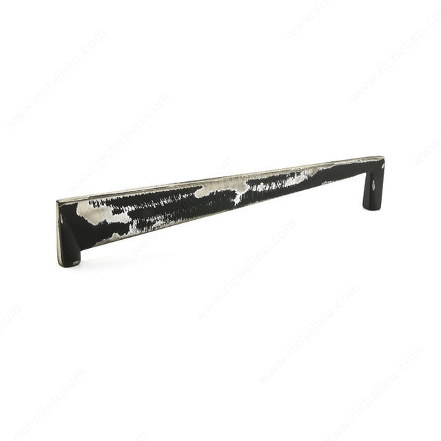 Richelieu 681116094 Modern Metal Pull - 6811, Brushed Industrial Black, 6 5/16 in, 6 5/8 in
