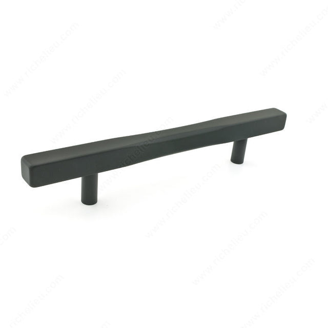 Richelieu 7735128900 Modern Metal Pull - 7735, Matte Black, 5 1/32 in, 8 3/16 in