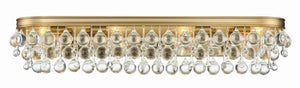Calypso 8 Light Crystal Teardrop Vibrant Gold Bathroom Vanity 134-VG