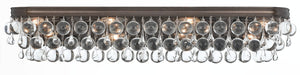Calypso 8 Light Crystal Teardrop Vibrant Bronze Bathroom Vanity 134-VZ
