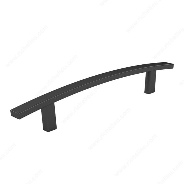 Richelieu BP65076900 Transitional Metal Pull - 650, Matte Black, 3 in, 5 5/16 in