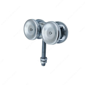 Richelieu 24651384XV Double Axle Box Rail Hangers with Ball Bearings and Short-Threaded Fixed Mounting Pin