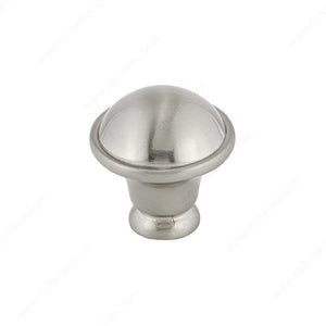 Richelieu BP872195 Traditional Metal Knob - 872R, Brushed Nickel