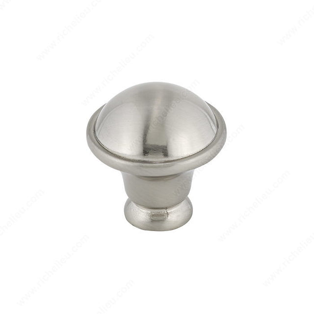 Richelieu BP872195 Traditional Metal Knob - 872R, Brushed Nickel