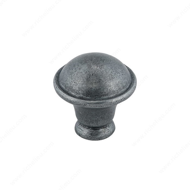 Richelieu BP872142 Traditional Metal Knob - 872R, Pewter