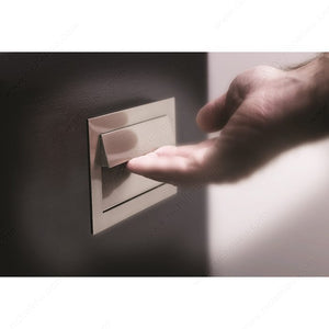 Richelieu 101191195 Modern Recessed Metal Pull - 1011