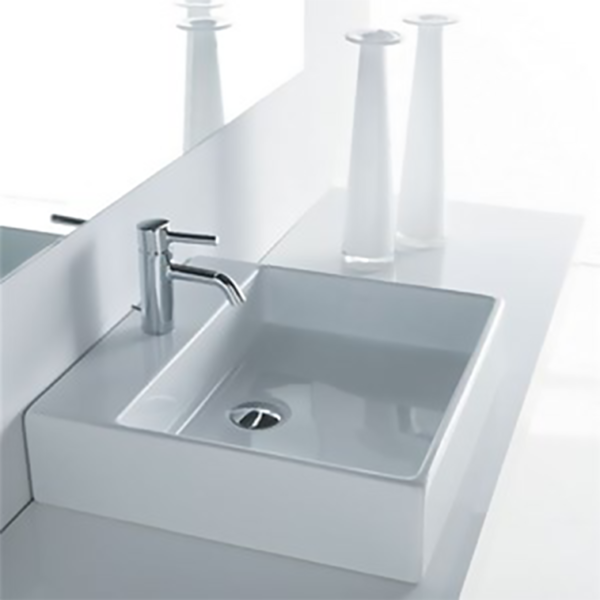 ICERA Box 50 Single-Hole Vessel Lavatory White 1350.001.01