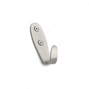 Richelieu RH3403301195 Utility Metal Hook - 34, Brushed Nickel, Metal
