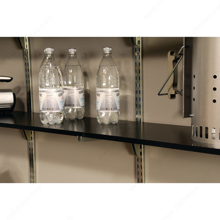 Knape & Vogt 185014143 Double Bracket #185, 14, 14 in, Anochrome