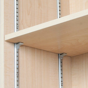 Knape & Vogt 256SALM Pilaster Shelf Clip, Almond, Steel