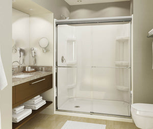 MAAX 105706-000-001-002 Rectangular Base 6032 3 in. Acrylic Alcove Shower Base with Right-Hand Drain in White