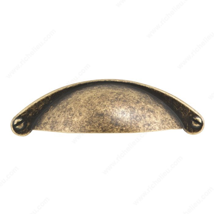 Richelieu BP30342BB Traditional Metal Pull - 3034, Burnished Brass