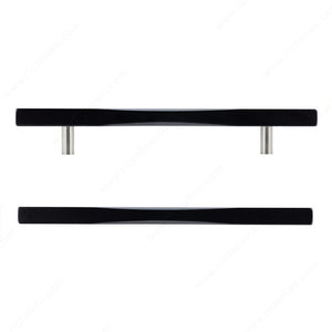 Richelieu 7735128900 Modern Metal Pull - 7735, Matte Black, 5 1/32 in, 8 3/16 in