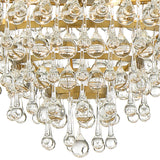 Calypso 6 Light Crystal Teardrop Polished Chrome Chandelier 136-CH