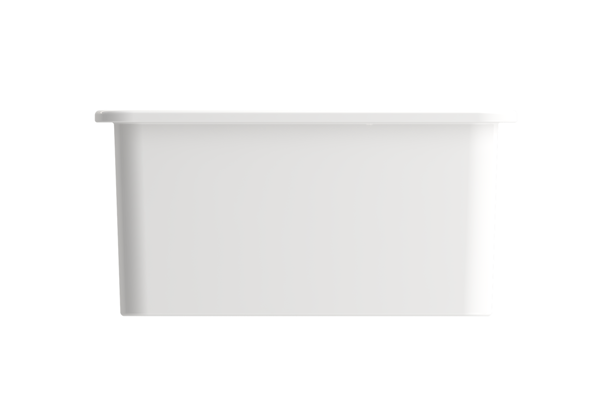 BOCCHI 1360-001-KIT1 Kit: 1360 Sotto Dual-mount Fireclay 27 in. Single Bowl Kitchen Sink with Protective Bottom Grid and Strainer & Workstation Accessories