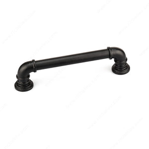 Richelieu BP9547160900 Eclectic Forged Iron Pull - 9547, Barn Door Pulls, 6 5/16 in, 7 15/16 in