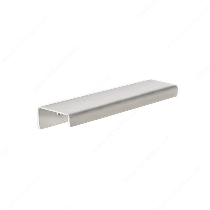 Richelieu BP57606170 Modern Stainless Steel Edge Pull - 576, Stainless Steel, Edge Pulls, 4 in, 6 in