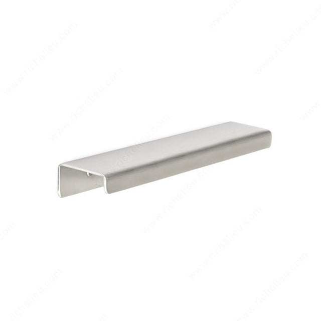 Richelieu BP57606170 Modern Stainless Steel Edge Pull - 576, Stainless Steel, Edge Pulls, 4 in, 6 in