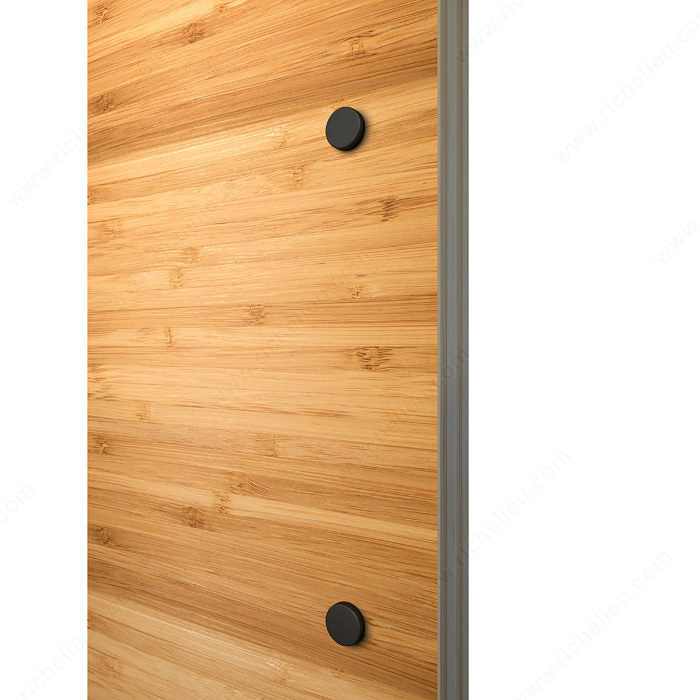Onward 246207021MATBC Flat Bar Door Handle - One Side, Black, Steel