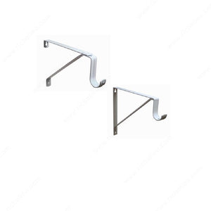 Richelieu 1195CR Shelf and Rod Support - 1-3/8" (35 mm), Cream, 10 in