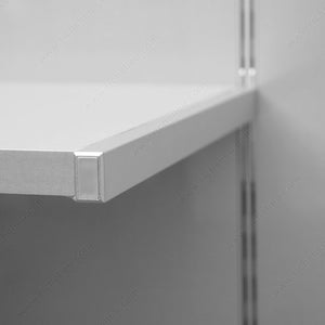 Richelieu 6222DC40010 Undermount Vertical Double-Insert Shelf Support, Central, Without Hang Rail