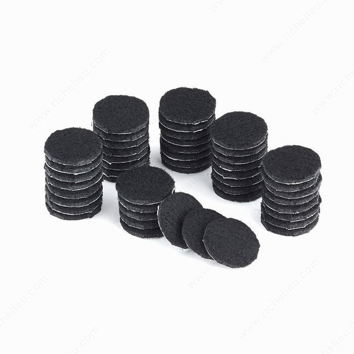 ECO FELTAC 93572 ECO FELTAC® Black Round Felt Pads, 3 in