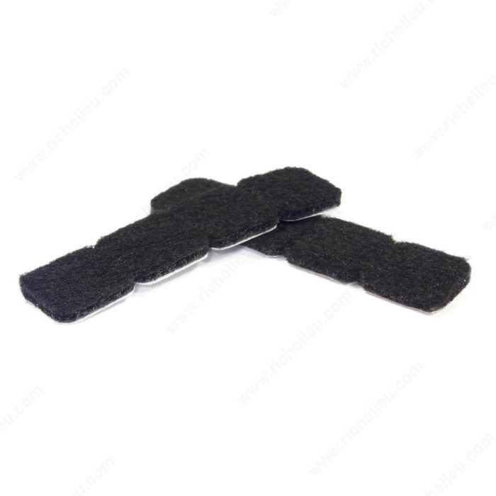 Richelieu 93570 ECO FELTAC® Black Square Felt Pads
