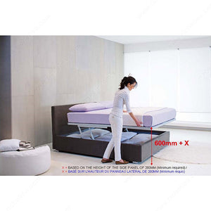Richelieu XULT54BMU Slatted Bed Base, 53 1/2 in, Double (54 in x 75 in), 74 3/4 in